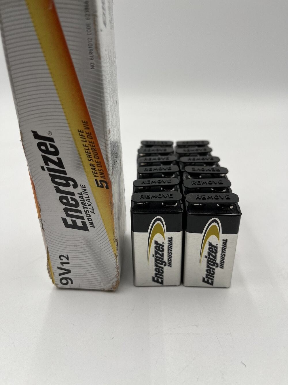 Energizer Industrial Alkaline 9-Volt Batteries (Pack Of 12) 9V Battery
